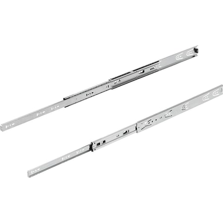 Telescopic Rail L=450 12,7X45, Full Extension S=450, Fp=30, Steel Galvanized And Passivated, Side
